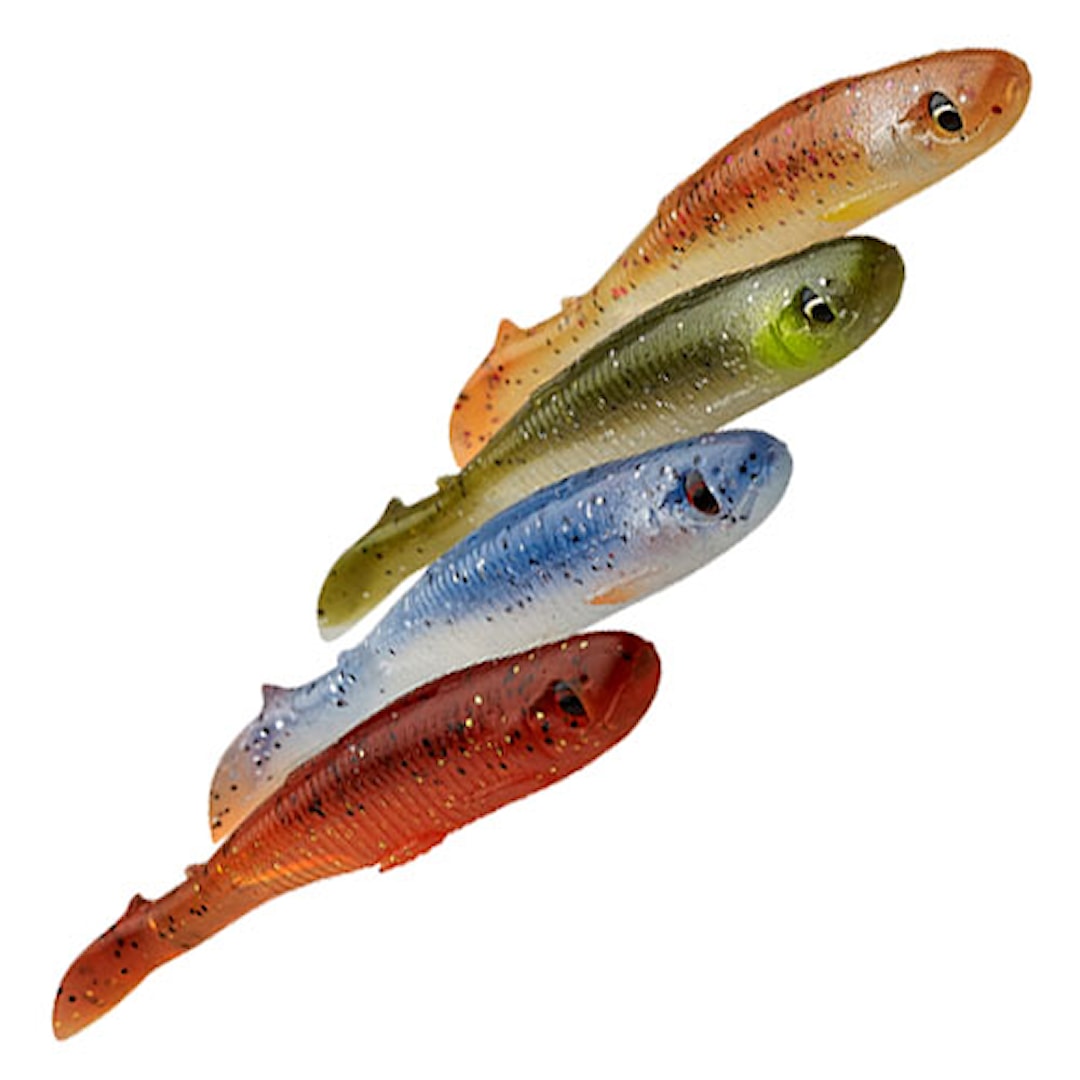 Savage Gear Slender Scoop Shad Clear Water Mix 9 cm 4 st/pkt Savage Gear Slender Scoop Shad Clear Water Mix 9 cm 4 st/pkt