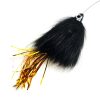 Spintube Pike 35 g kastfluga svart/svart/guld tinsel Spintube Pike 35 g kastfluga svart/svart/guld tinsel