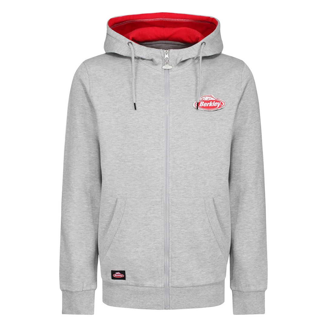 Berkley Zipped Hoody Grey huvtröja XL