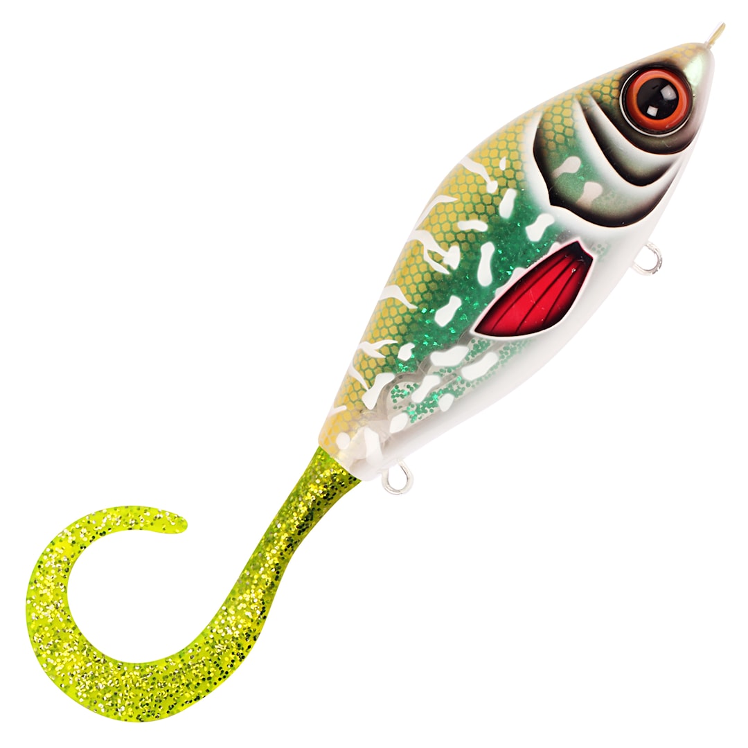 Strike Pro Guppie Jr jerkbait Glitter Pike Green Gold Glitter Strike Pro Guppie Jr jerkbait Glitter Pike Green Gold Glitter