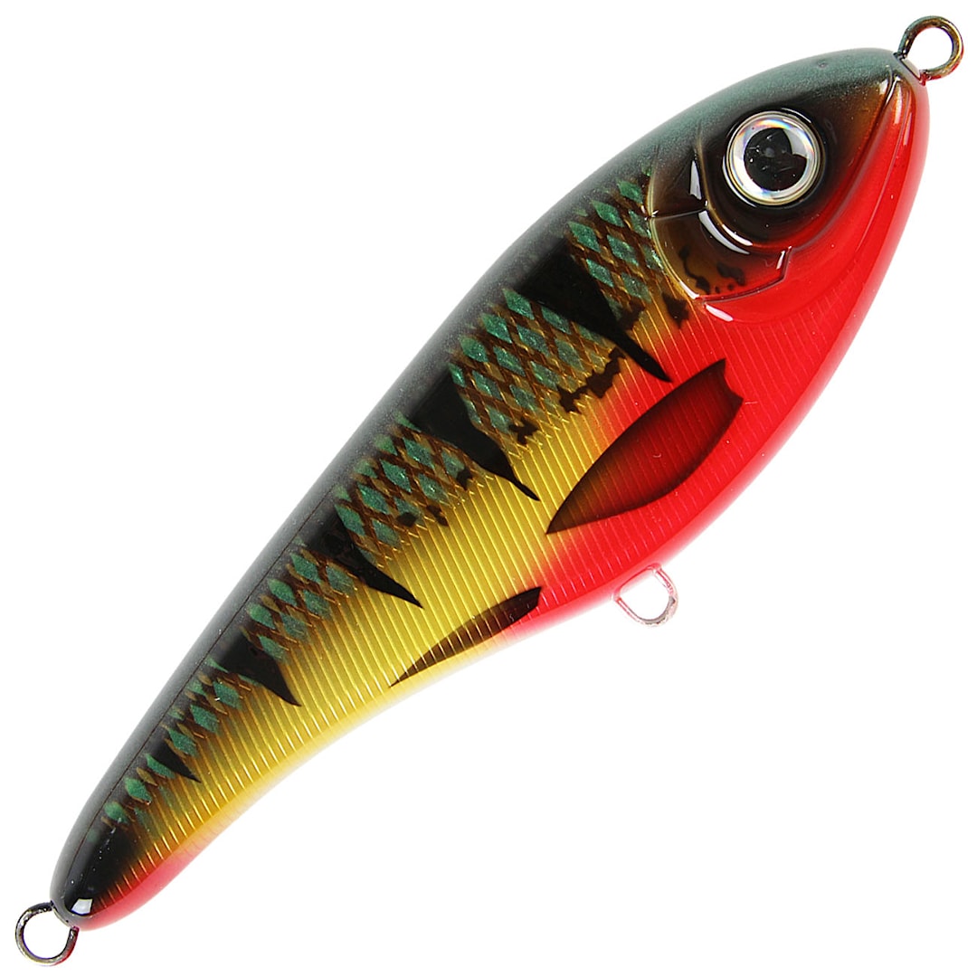 Strike Pro Buster Jerk Shallow Runner 15 cm jerkki Red Perch Strike Pro Buster Jerk Shallow Runner 15 cm jerkki Red Perch