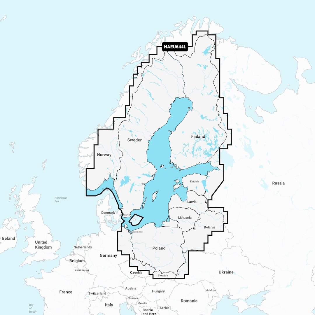 Navionics Östersjön EU644L sjökort Navionics Östersjön EU644L sjökort