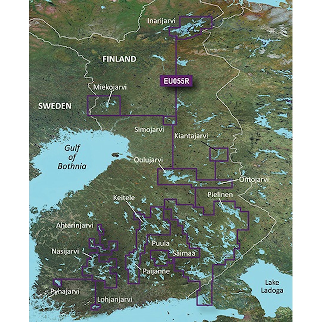 Garmin BlueChart g3 HD HXEU055R sjökort över Finlands sjöar Garmin BlueChart g3 HD HXEU055R sjökort över Finlands sjöar