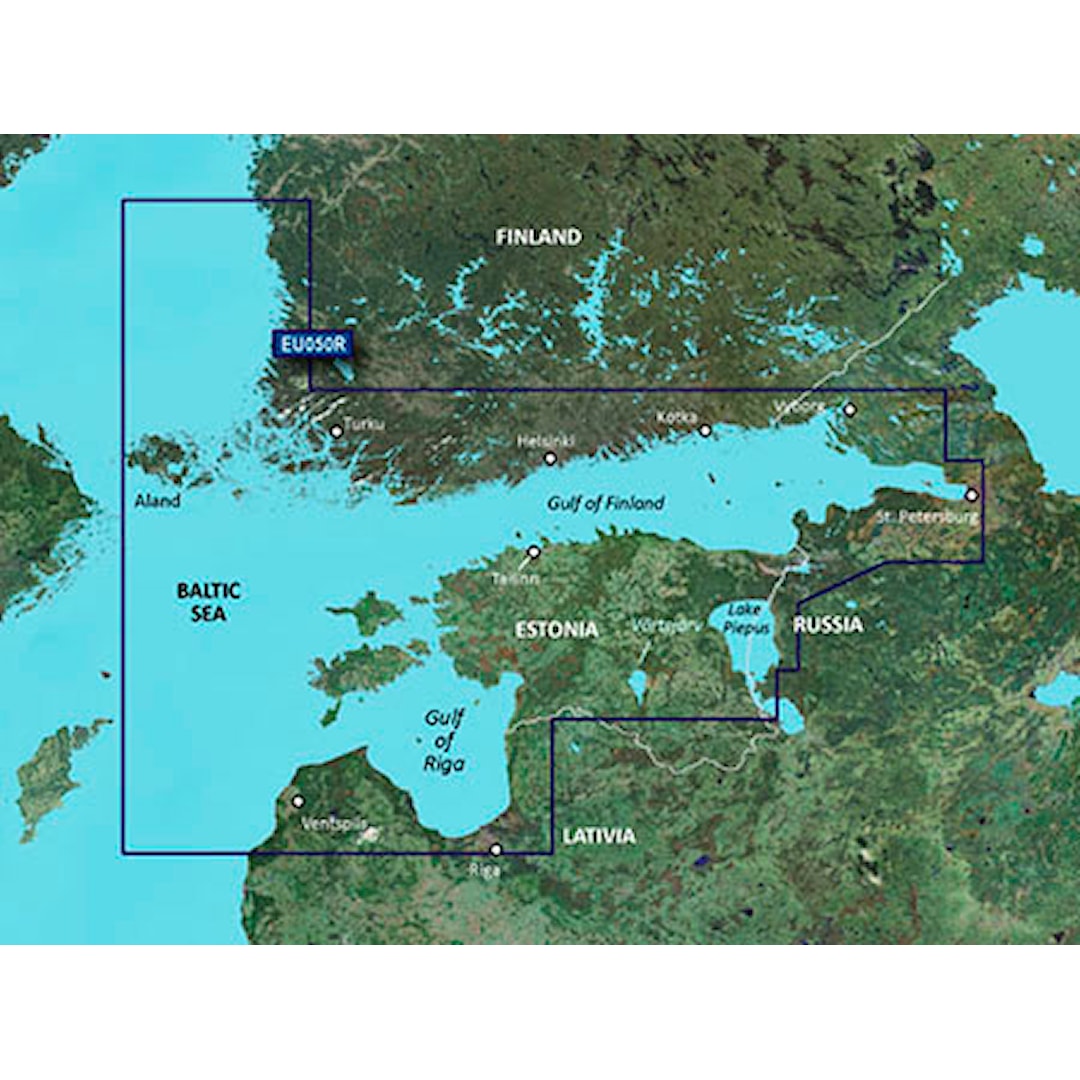 Garmin BlueChart g3 HD HXEU050R sjökort över Finska viken Garmin BlueChart g3 HD HXEU050R sjökort över Finska viken