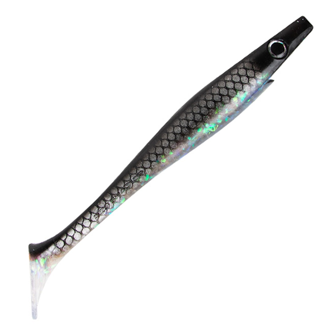 The Pig Shad Jr 20 cm fiskjigg 2 kpl/pkt Midnight Shiner