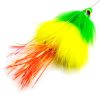 Spintube Pike 35 g kastfluga grön/gul/orange tinsel Spintube Pike 35 g kastfluga grön/gul/orange tinsel
