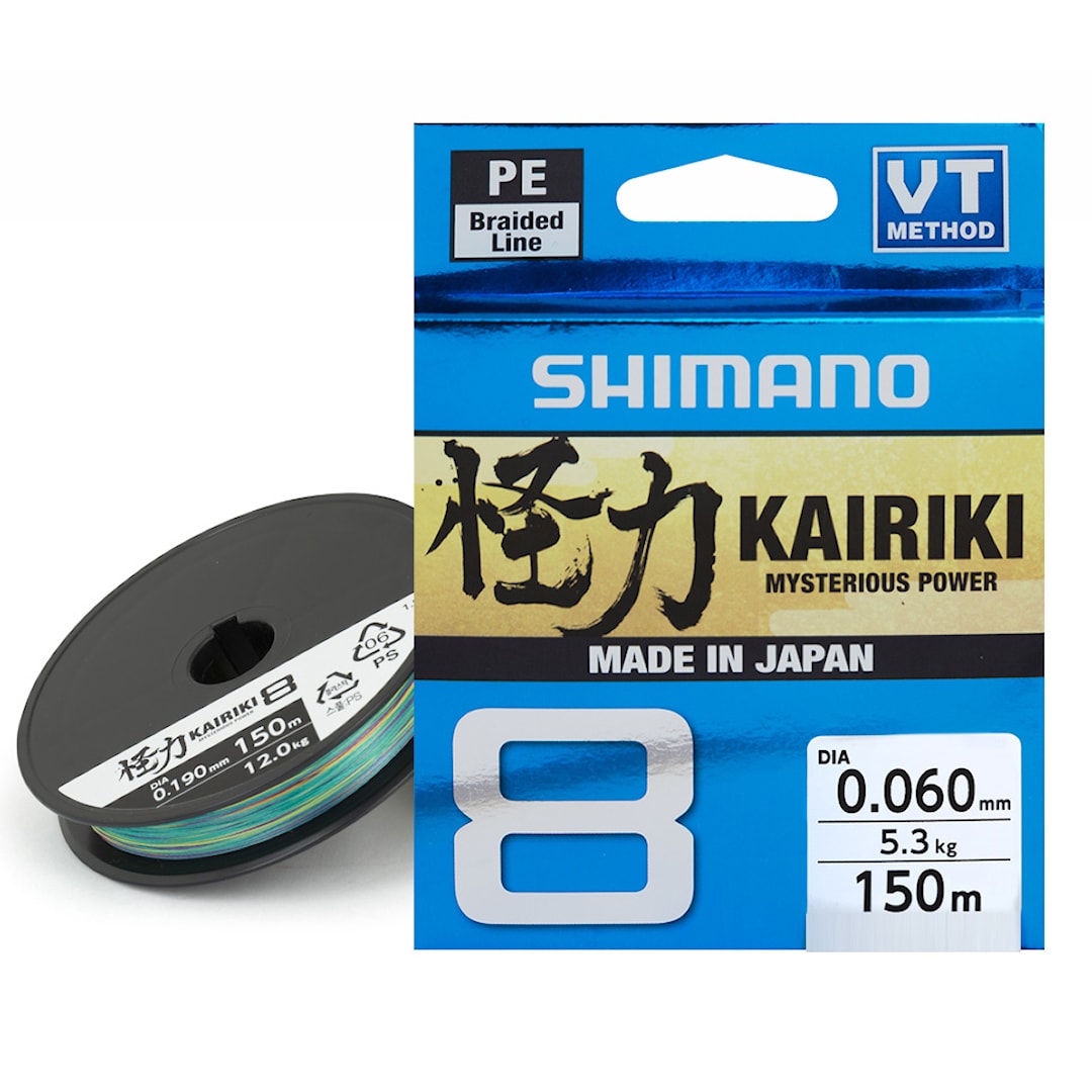 thumbnail image 2 of Shimano Kairiki 8 Braided Fishing Line – 300m Spool – 8 Carrier Japanese PE Line – Steel Grey 2 of 6