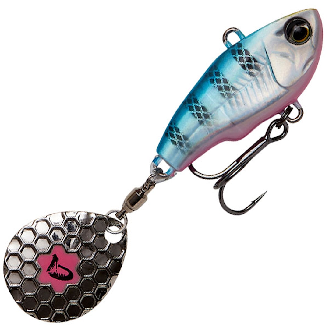 Savage Gear Fat Tail Spin 24 g Blue Silver Pink Savage Gear Fat Tail Spin 24 g Blue Silver Pink