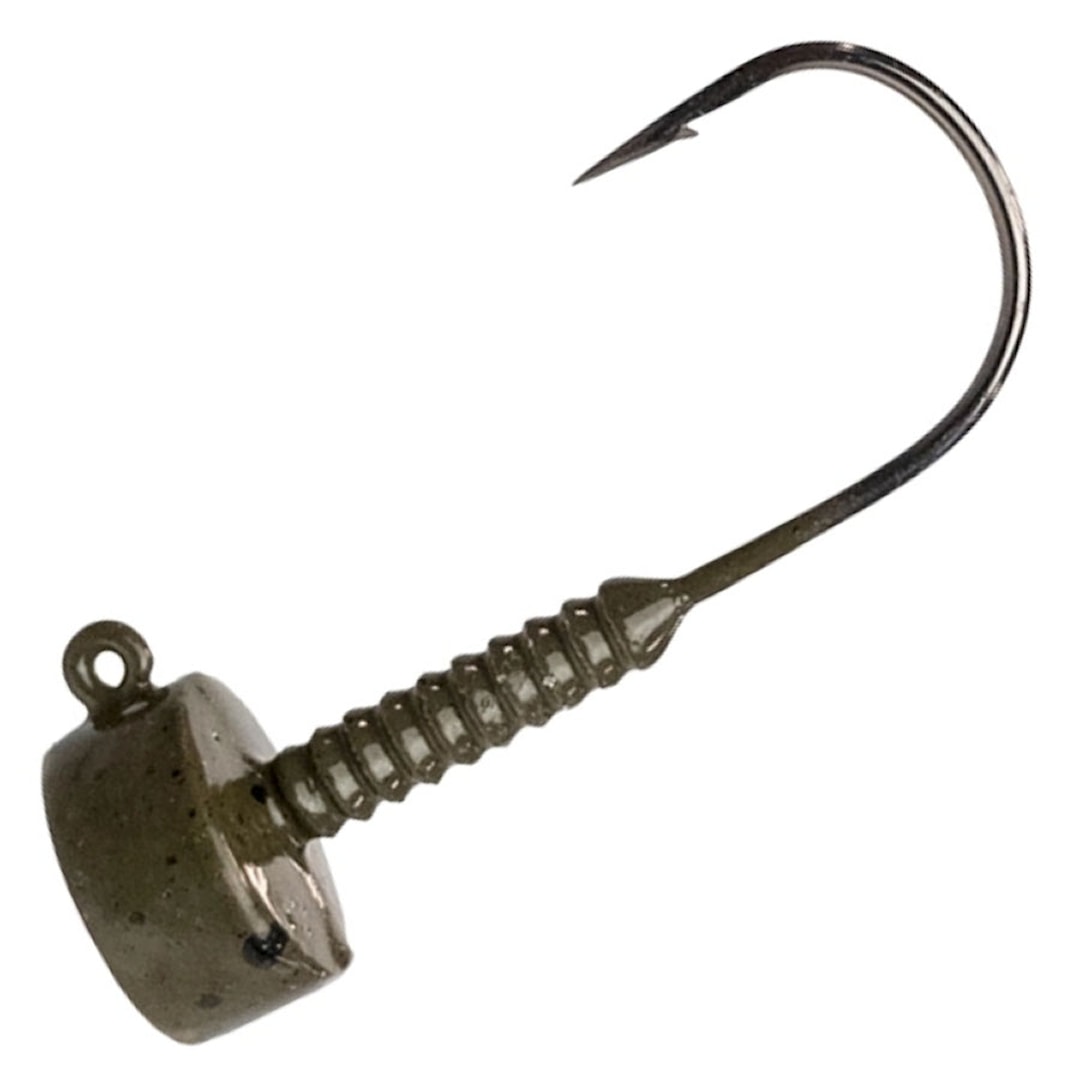 Lunker City Ned Head Green Pumpkin 5 g jiggskalle 3st/pkt