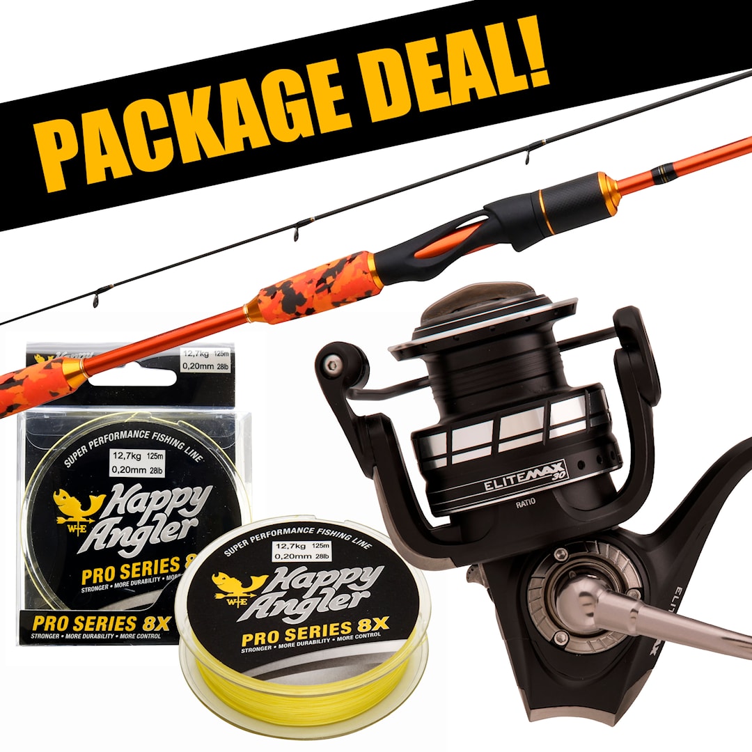 Patriot Fireball Xtreme Micro + Abu Garcia Elite Max haspelset med flätlina Patriot Fireball Xtreme Micro + Abu Garcia Elite Max haspelset med flätlina