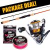 Daiwa Aird Jiggmästaren + Regal LT haspelset med flätlina Daiwa Aird Jiggmästaren + Regal LT haspelset med flätlina