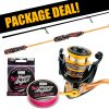 Daiwa Aird Pro Perch Champ haspelset med flätlina Daiwa Aird Pro Perch Champ haspelset med flätlina