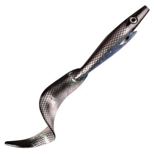 Giant Pig Tail 40 cm fiskjigg Midnight Shiner Giant Pig Tail 40 cm fiskjigg Midnight Shiner