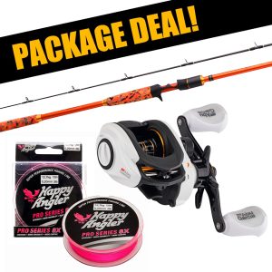 Patriot Fireball Xtreme Pike + Abu Garcia Revo Max Pro multirullset med flätlina Patriot Fireball Xtreme Pike + Abu Garcia Revo Max Pro multirullset med flätlina
