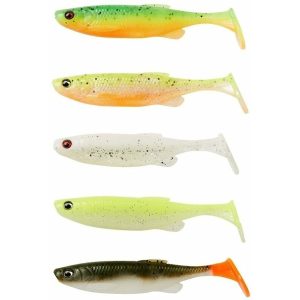 Savage Gear Fat Minnow T-Tail 9 cm jigi Dark Water Mix 5 kpl/pkt Savage Gear Fat Minnow T-Tail 9 cm jigi Dark Water Mix 5 kpl/pkt