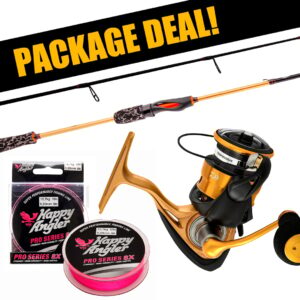 Daiwa Aird Pro Perch + 23 Aird LT haspelset med flätlina