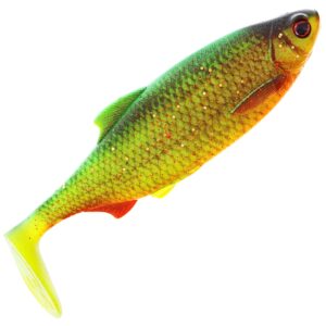 Westin Ricky The Roach Shadtail 14 cm jigg Firetiger Rudd Westin Ricky The Roach Shadtail 14 cm jigg Firetiger Rudd