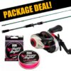 Abu Garcia Spike X + Revo STX multirullset med flätlina (abborre) Abu Garcia Spike X + Revo STX multirullset med flätlina (abborre)