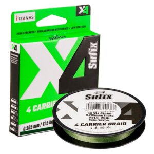 Sufix X4 Lo Vis Green 300 m flätlina 0 Sufix X4 Lo Vis Green 300 m flätlina 0